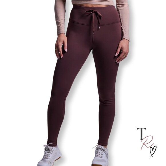 Born Primitive NWOT Fleece Lined Legging in French Roast Brown Size M Tall - Picture 1 of 10